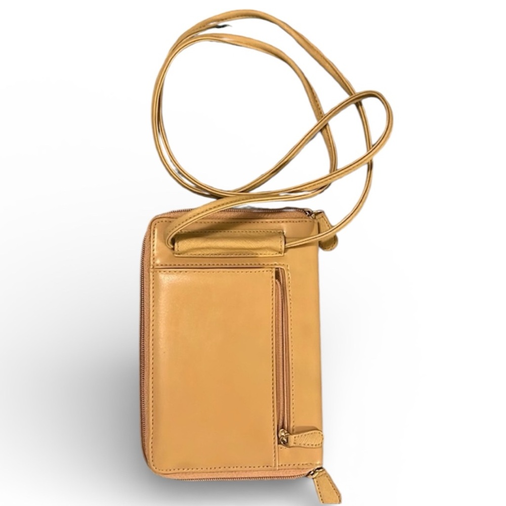 LIZ Claiborne Wallet Size Crossbody Purse Tan